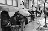 Food queues : Food lines : Hell's Kitchen : Streetlife, New York, Photo by Richard Moore